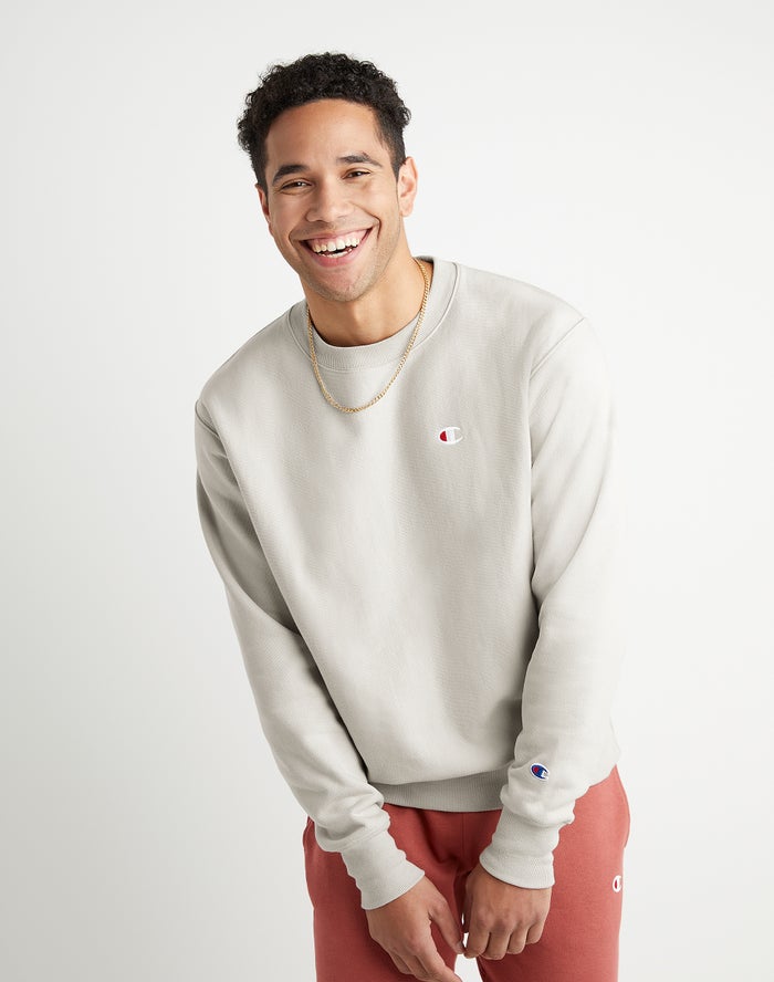 Champion Reverse Weave Crew Sweatshirt Heren - Grijs - Belgie 4905ABKYW